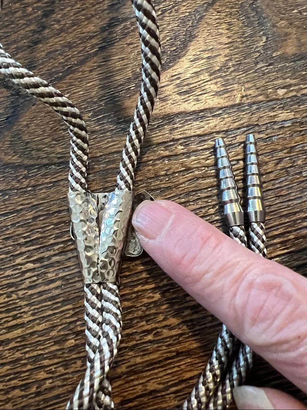 Vintage Western Saddle bolo tie